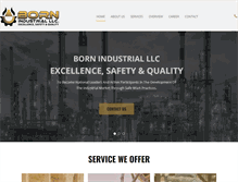 Tablet Screenshot of bornindustrialllc.com